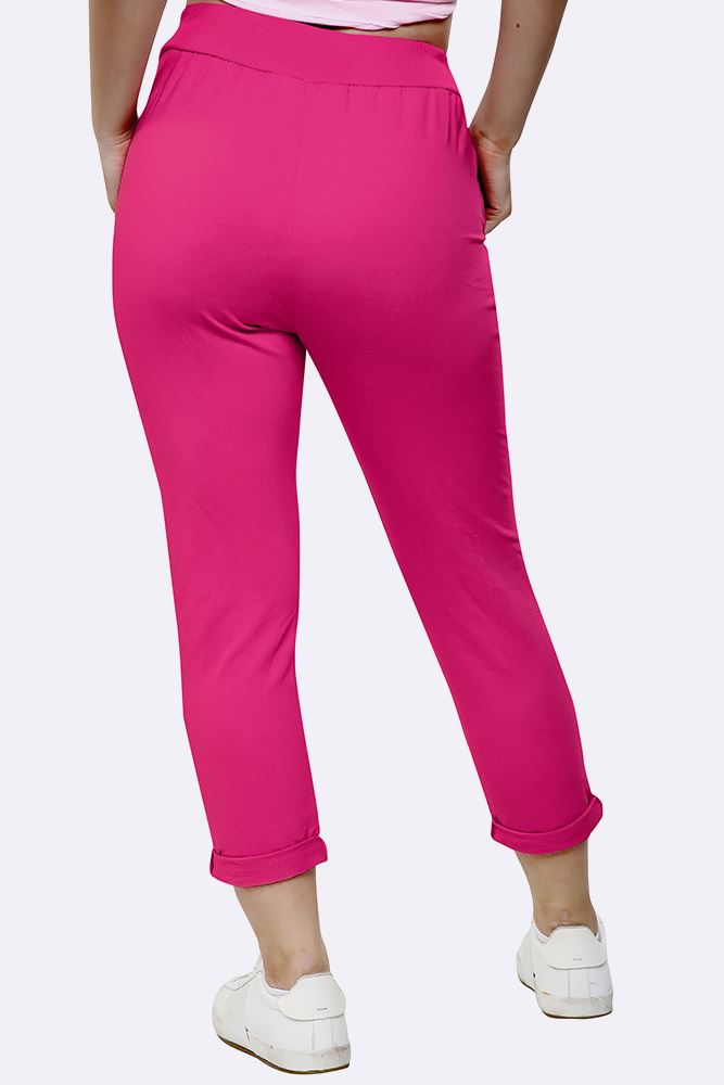 Italian Plain Drawstring Pocket Trousers