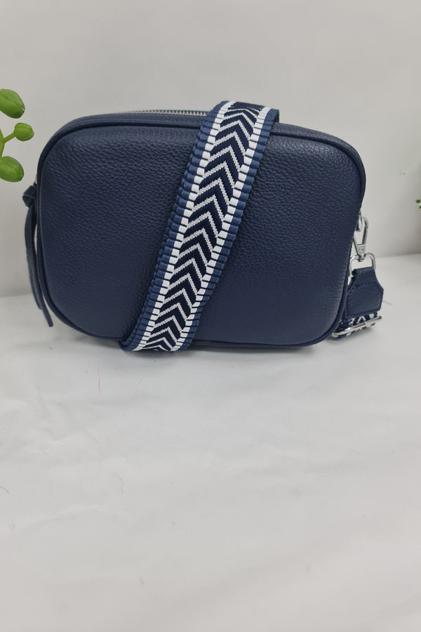 Textured Strap Crossbody Bag