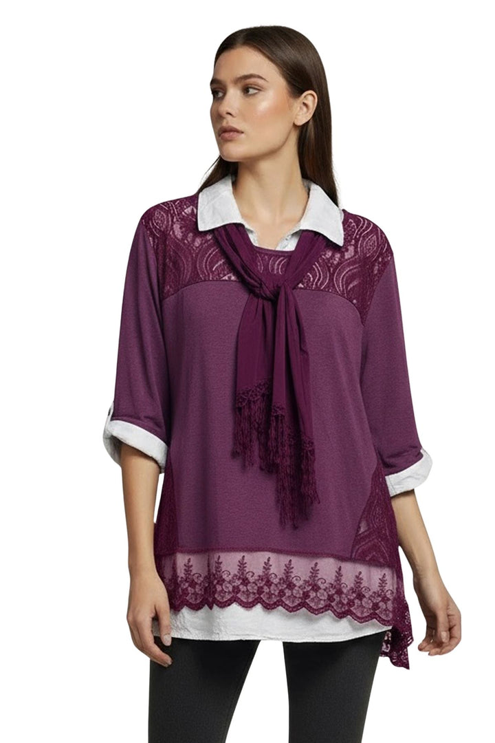 embroidered cotton blouse