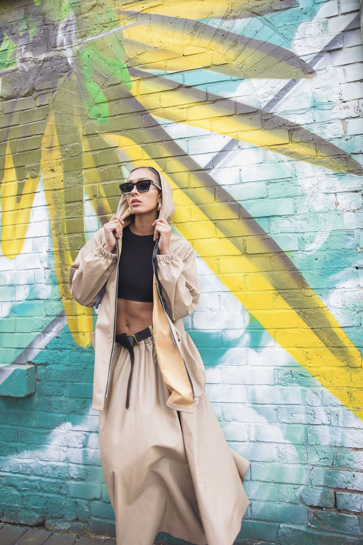 front flap pockets leather jacket