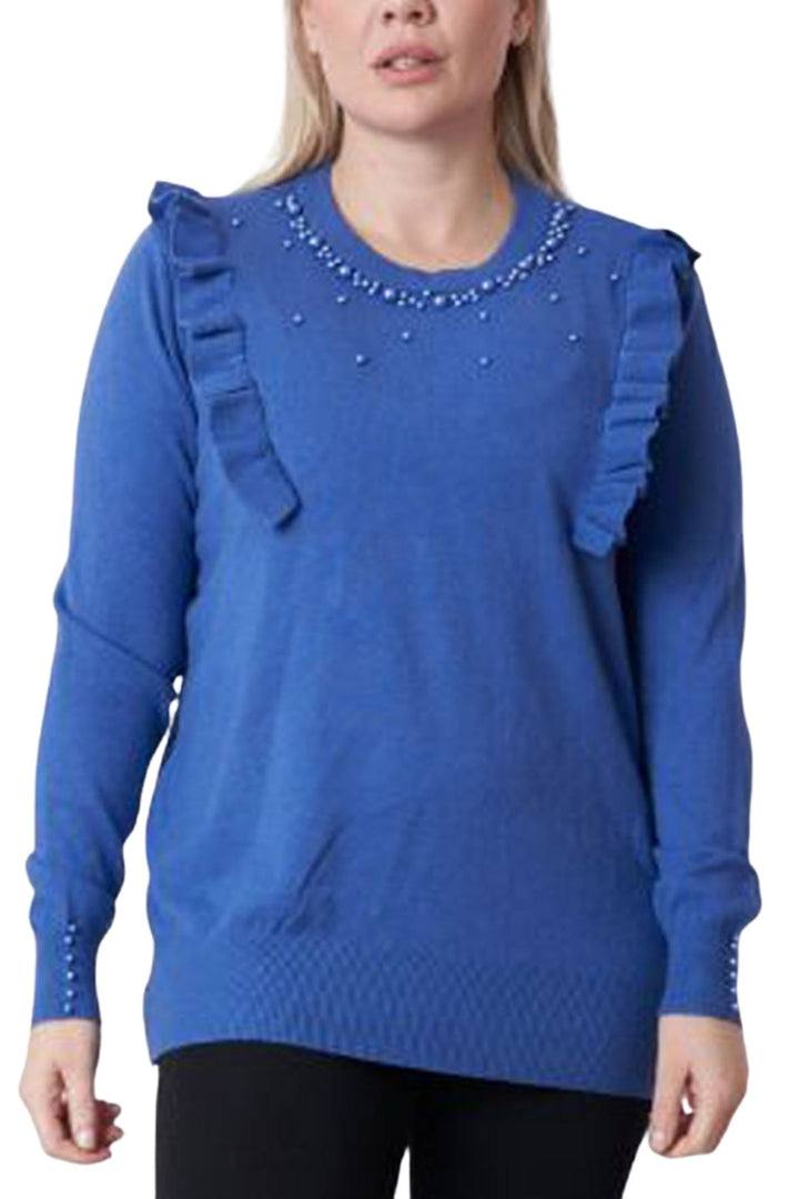 bulk pearls knit viscose top for women