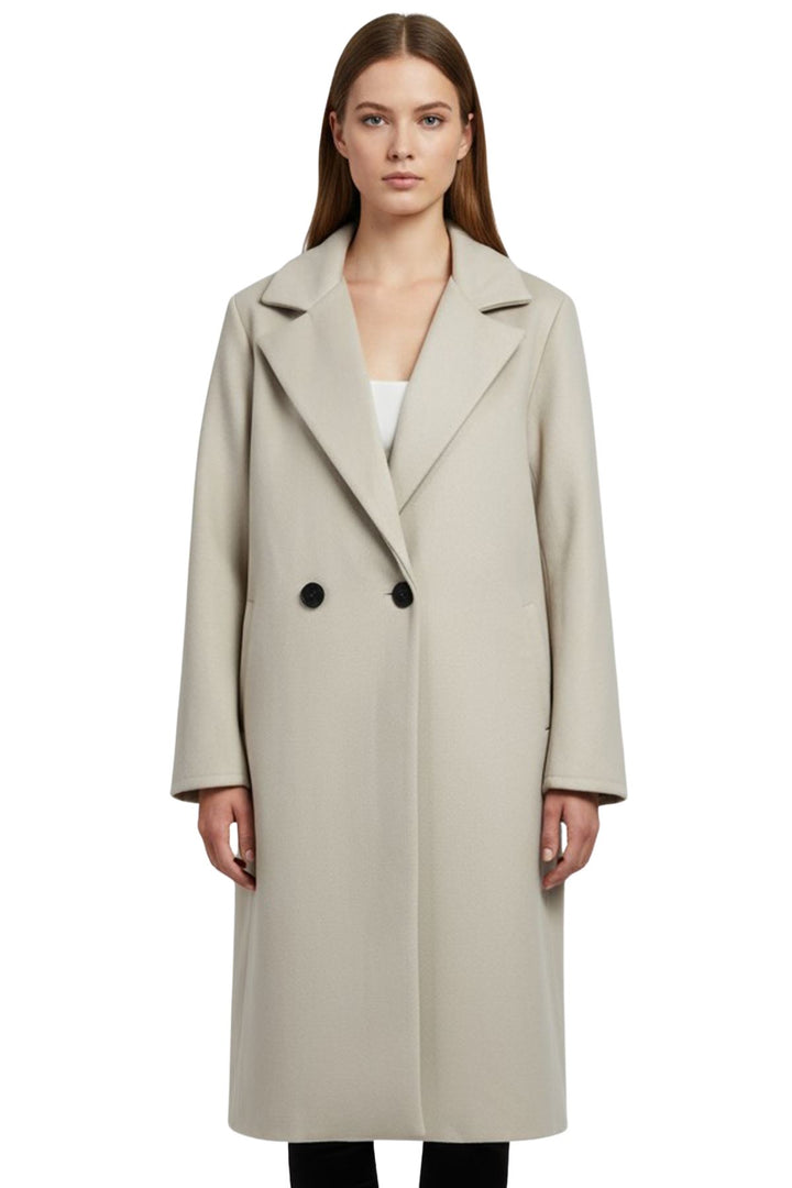 plain longline coat