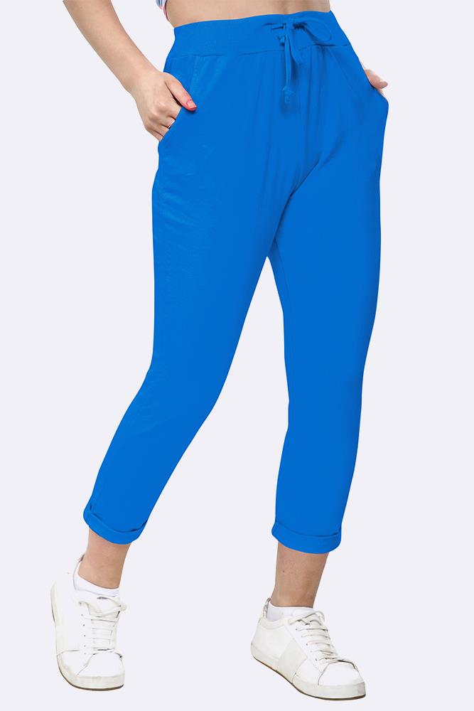 Italian Plain Drawstring Pocket Trousers