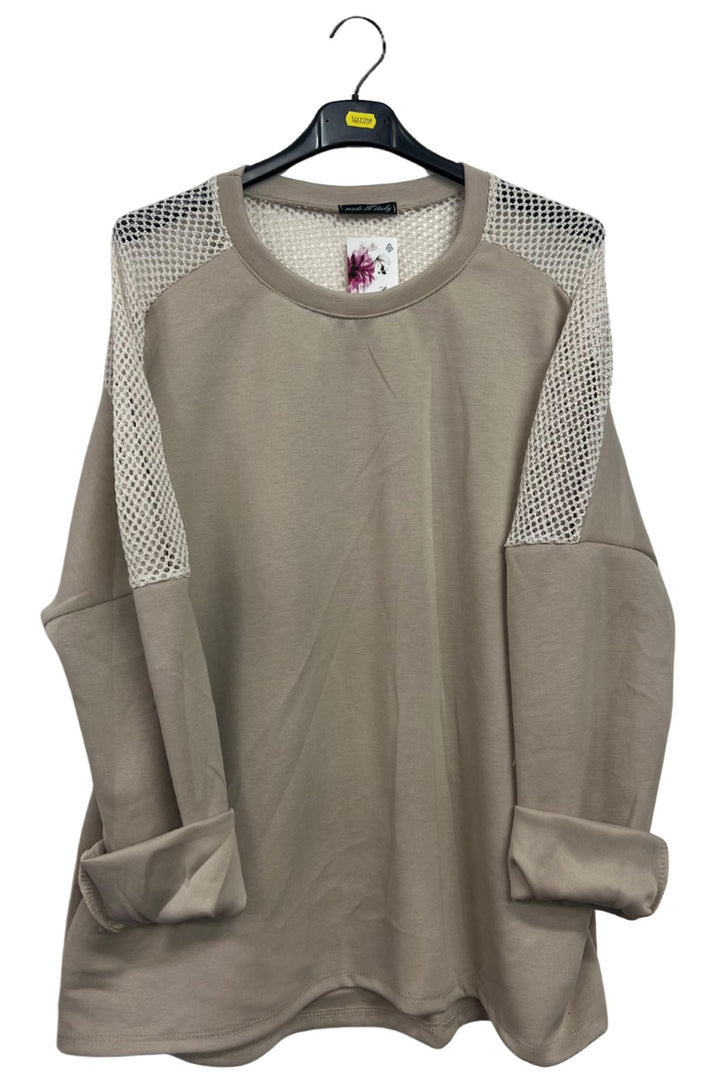 oversized mesh textured shirt