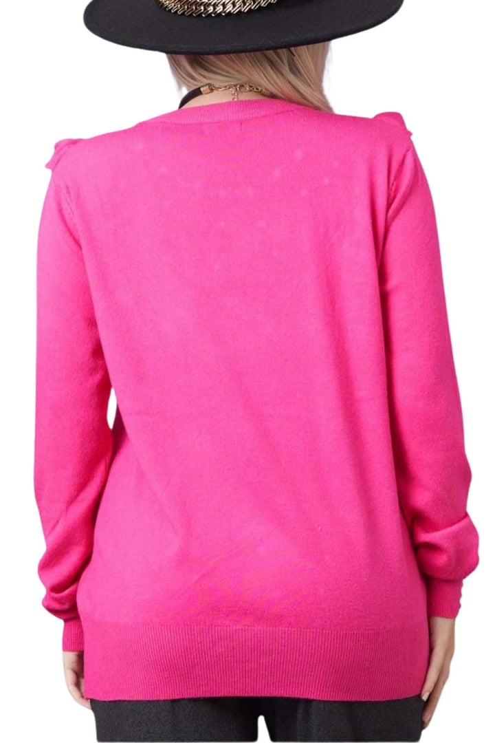 boutique wholesale pearls knit top