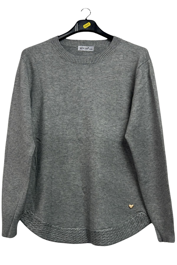 textured knit jumper