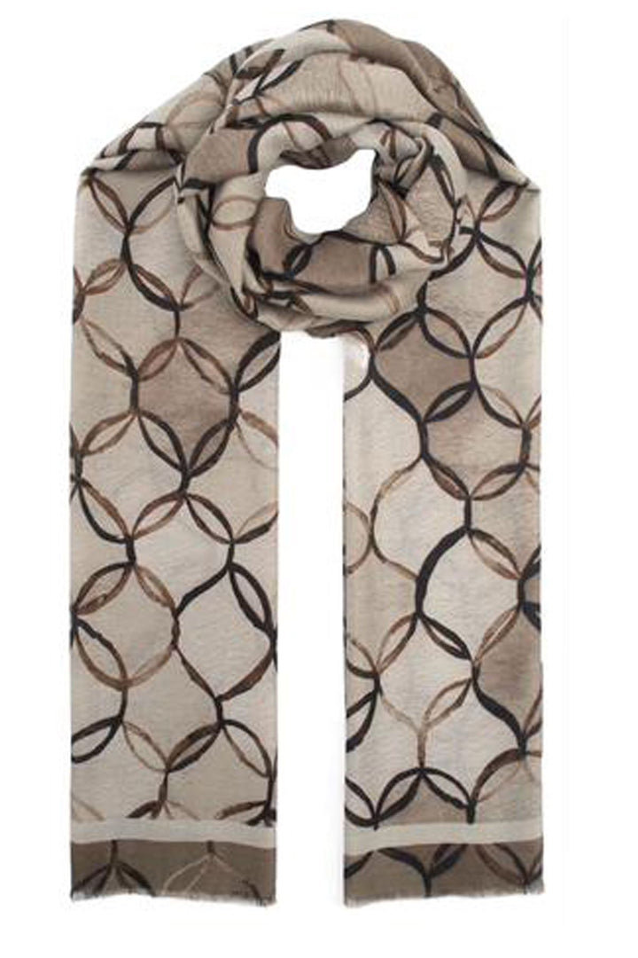 Geometric Ring Print Scarves