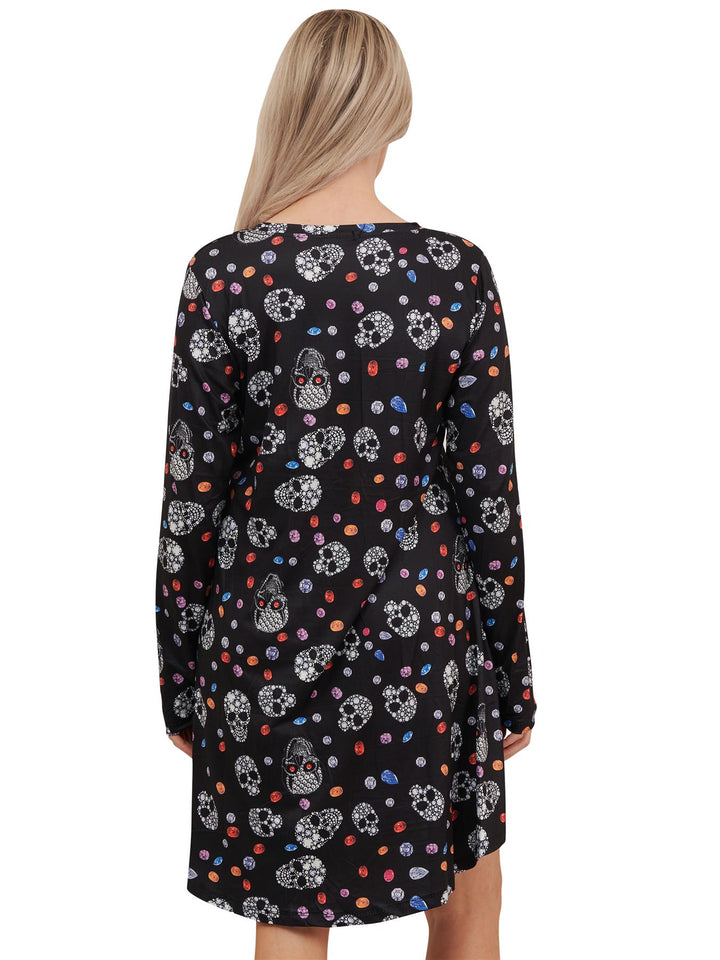 Skull and diamonds Halloween dress