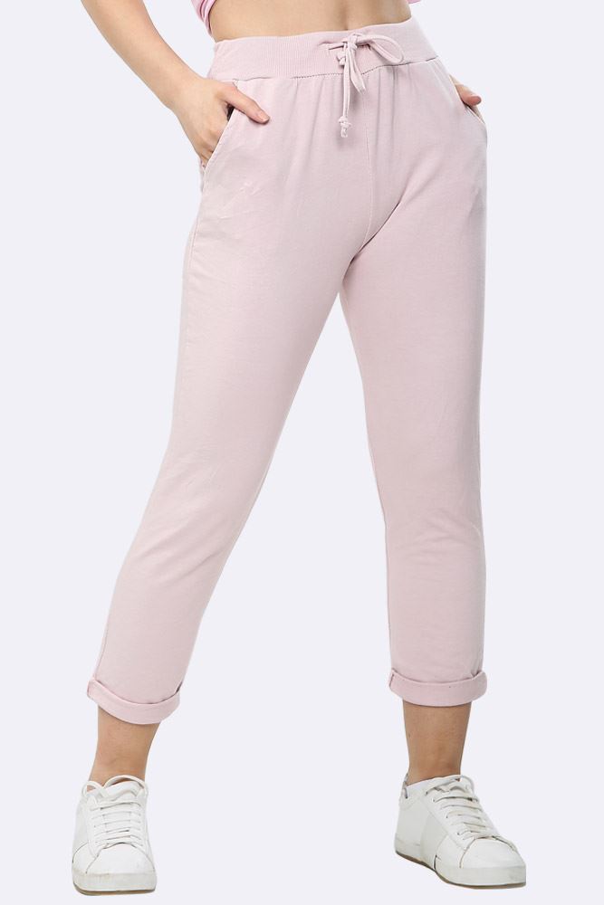 Italian Plain Drawstring Pocket Trousers