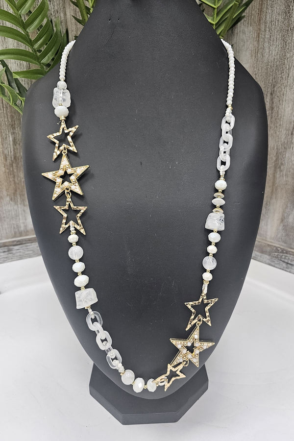 Star Charms Beaded Necklace