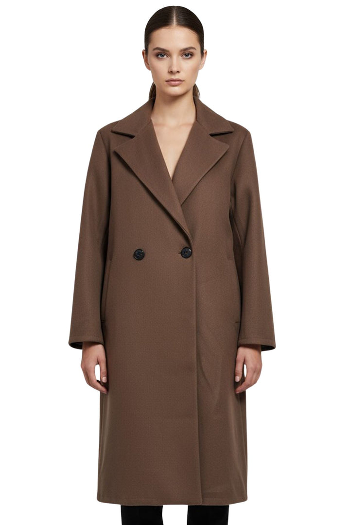 side pockets longline coat