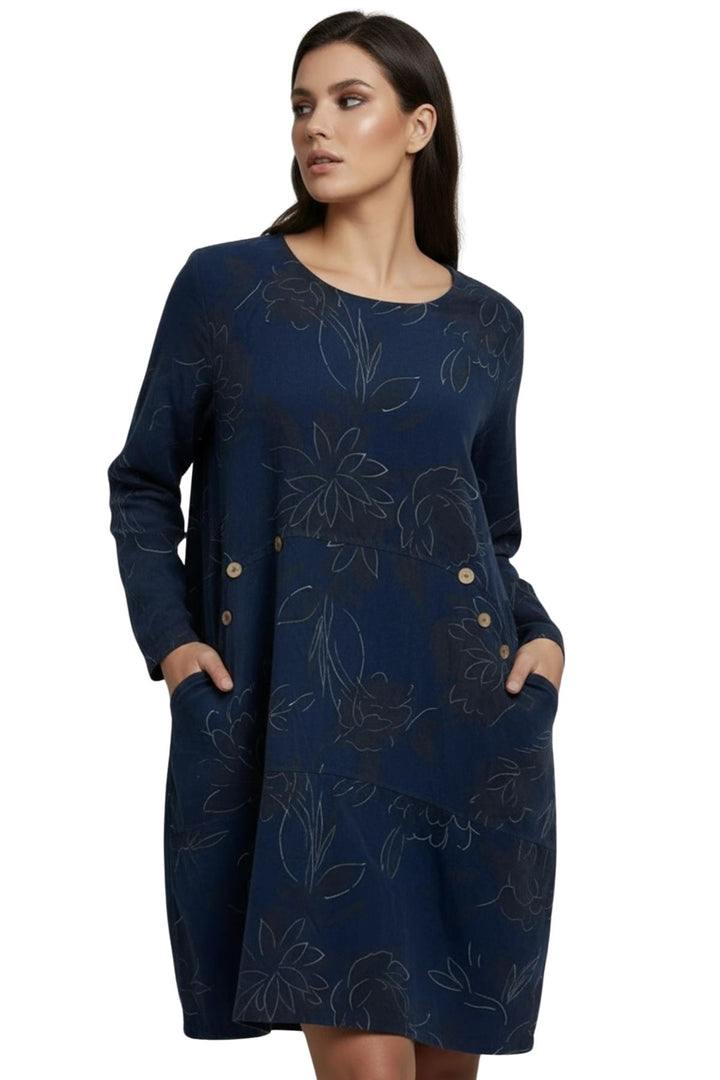 floral print cotton dress