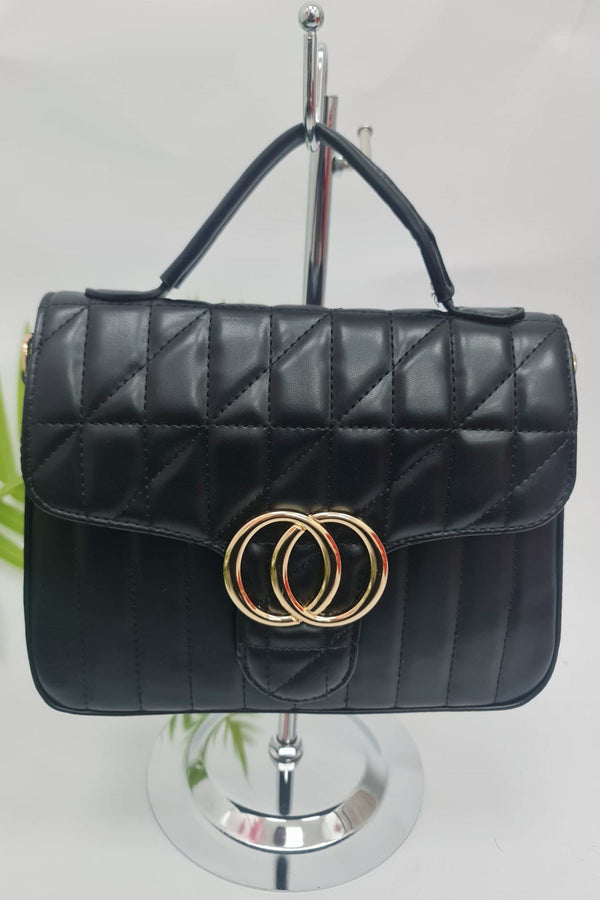 Quilted Top Handle Hand Bag