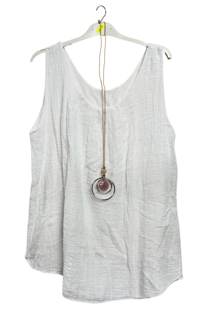Plain Asymmetrical Hem Cotton Top