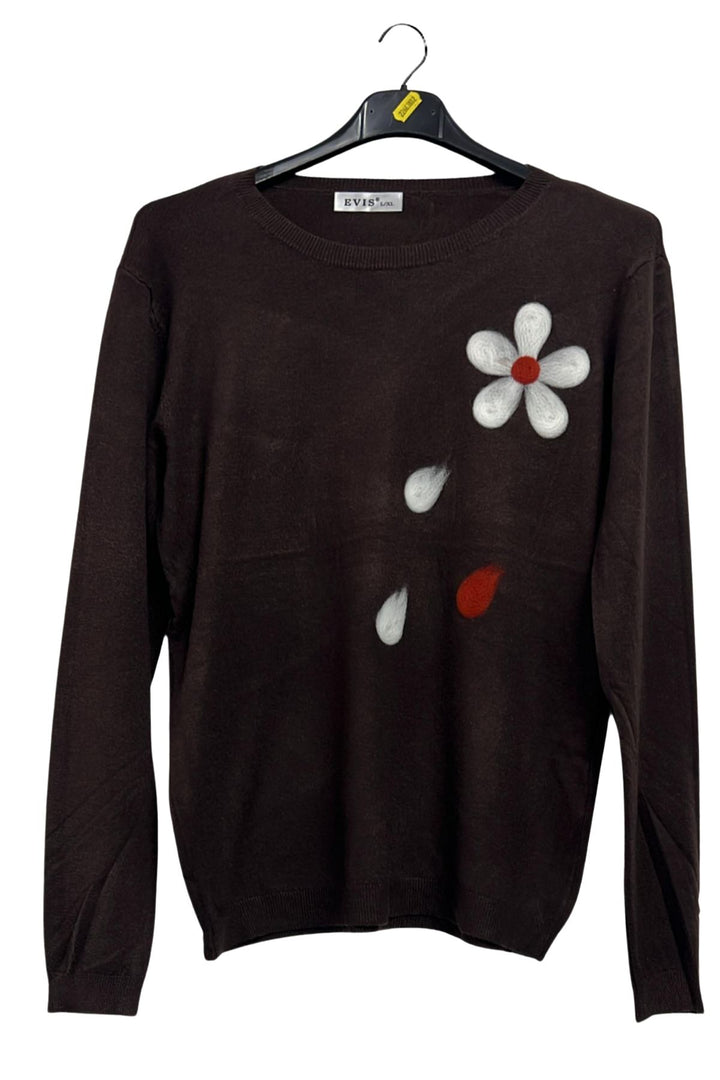 soft feel floral jumper