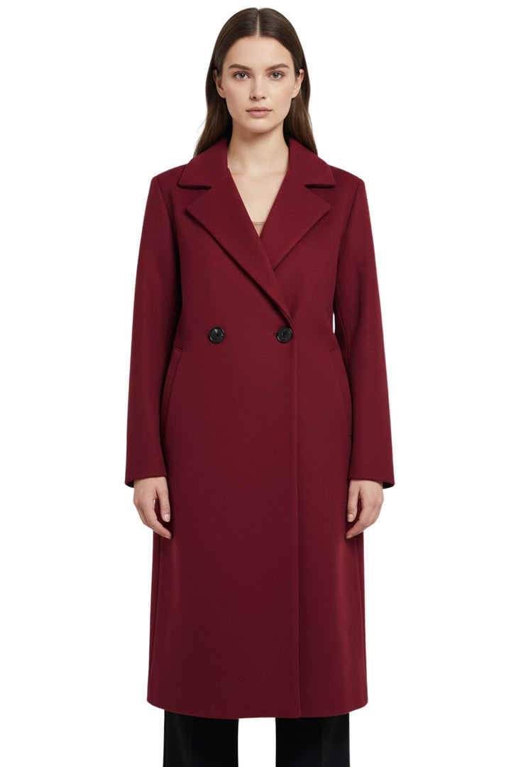 two button longline coat