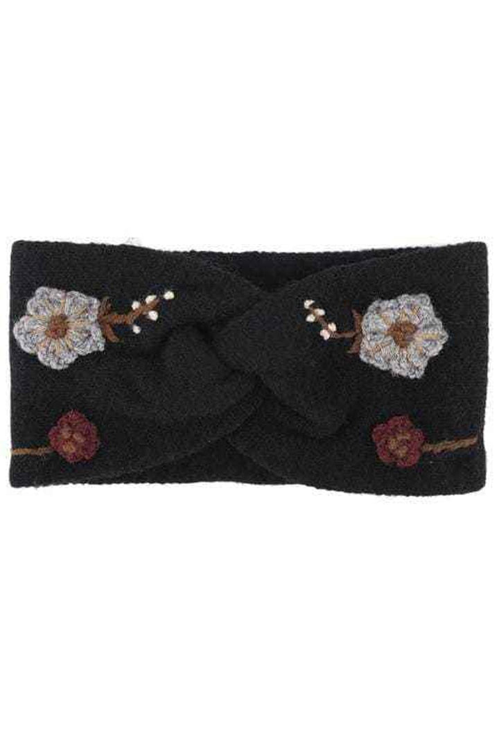 stylish floral knit headband