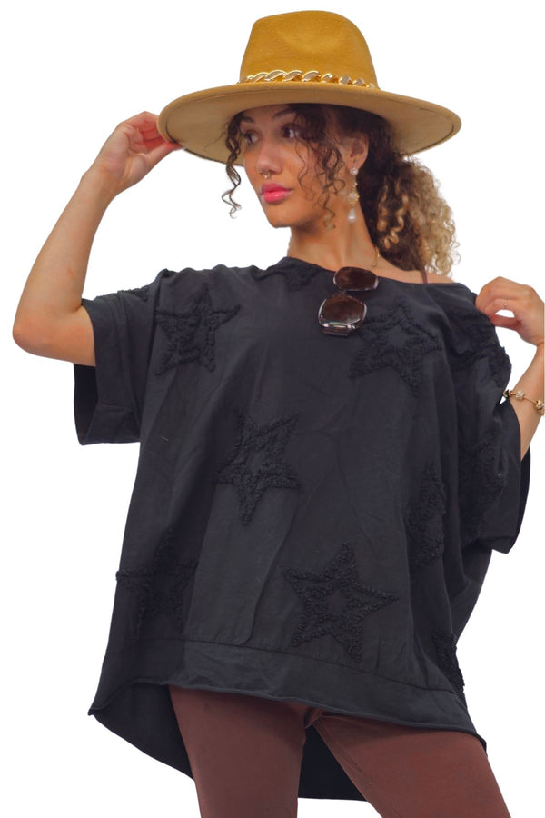 Star Pattern Cotton Top