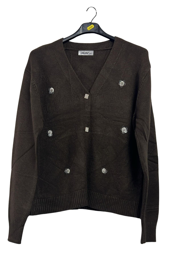 diamond button cardigan