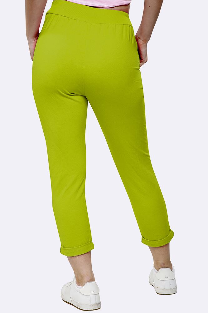 Italian Plain Drawstring Pocket Trousers