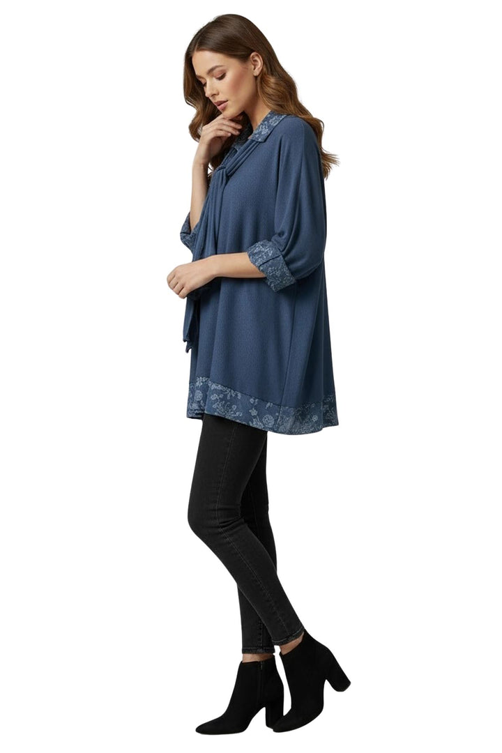 Layered hem fashion top