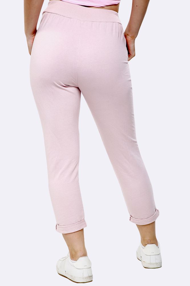 Italian Plain Drawstring Pocket Trousers