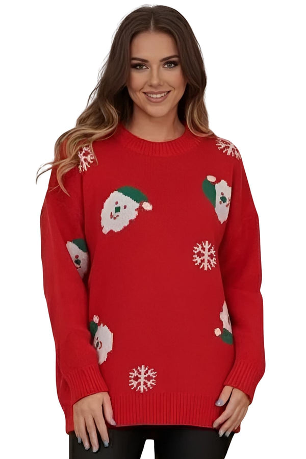 Santa face Christmas jumper wholesale