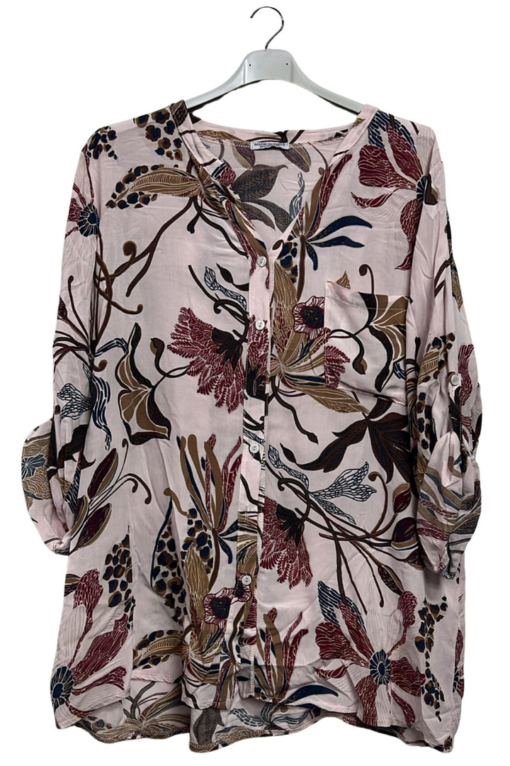 ladies floral button shirt