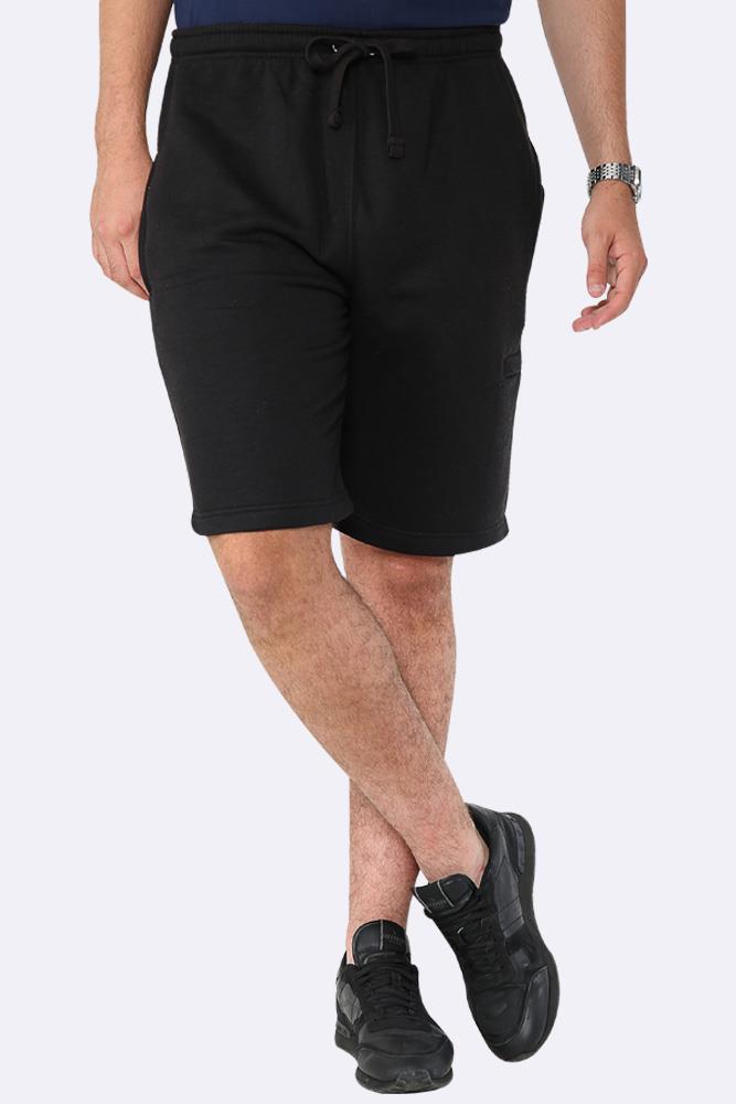 Men Drawcord Side Zipper Plain Shorts
