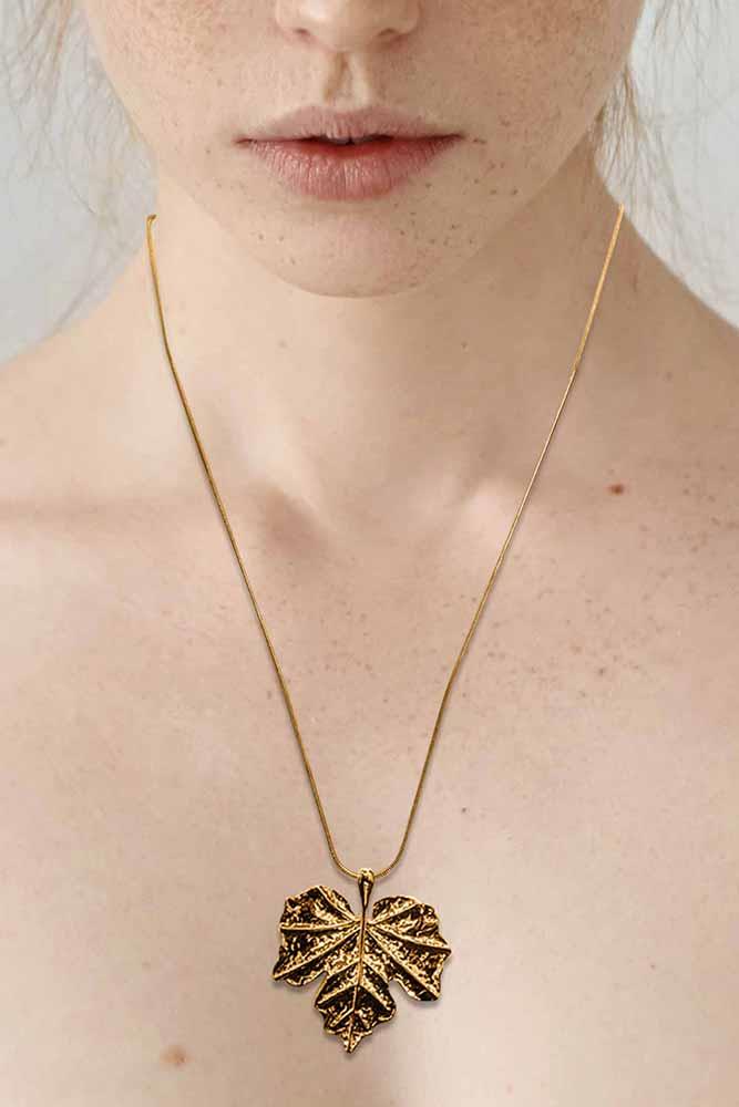 Maple Leaf Chain Necklace