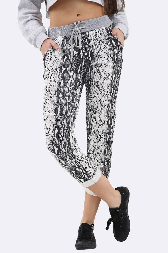 Snake Printed Lined Trouser