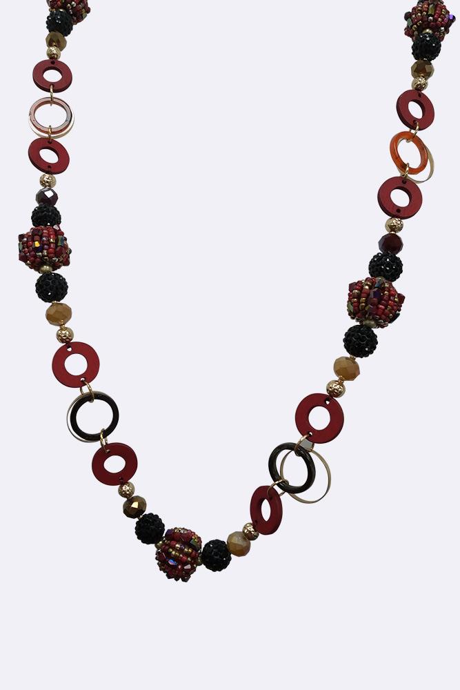 Large Beads & Circles Necklace